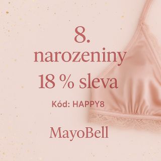 malém bych zapomněla… 😅 MayoBell má narozeniny! 🩷 Už 8 let plných krajky, šití, lásky, kafe u stroje a stovek krásných...